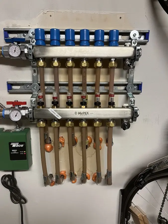 Plumber performing Gas Line Installation at a residential property in Savage